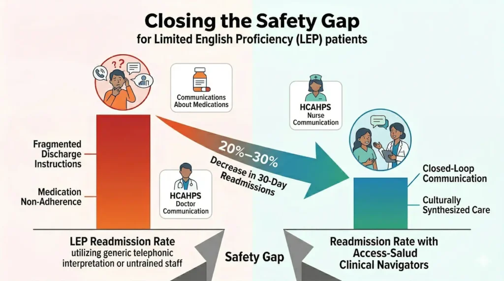 Healthcare ROI chart linguistic access