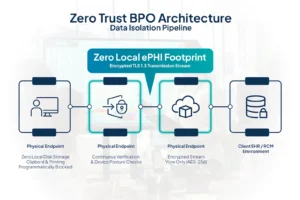 Read more about the article Zero Trust BPO Architecture: Navigating the 2026 HIPAA Technical Safeguard Upgrades